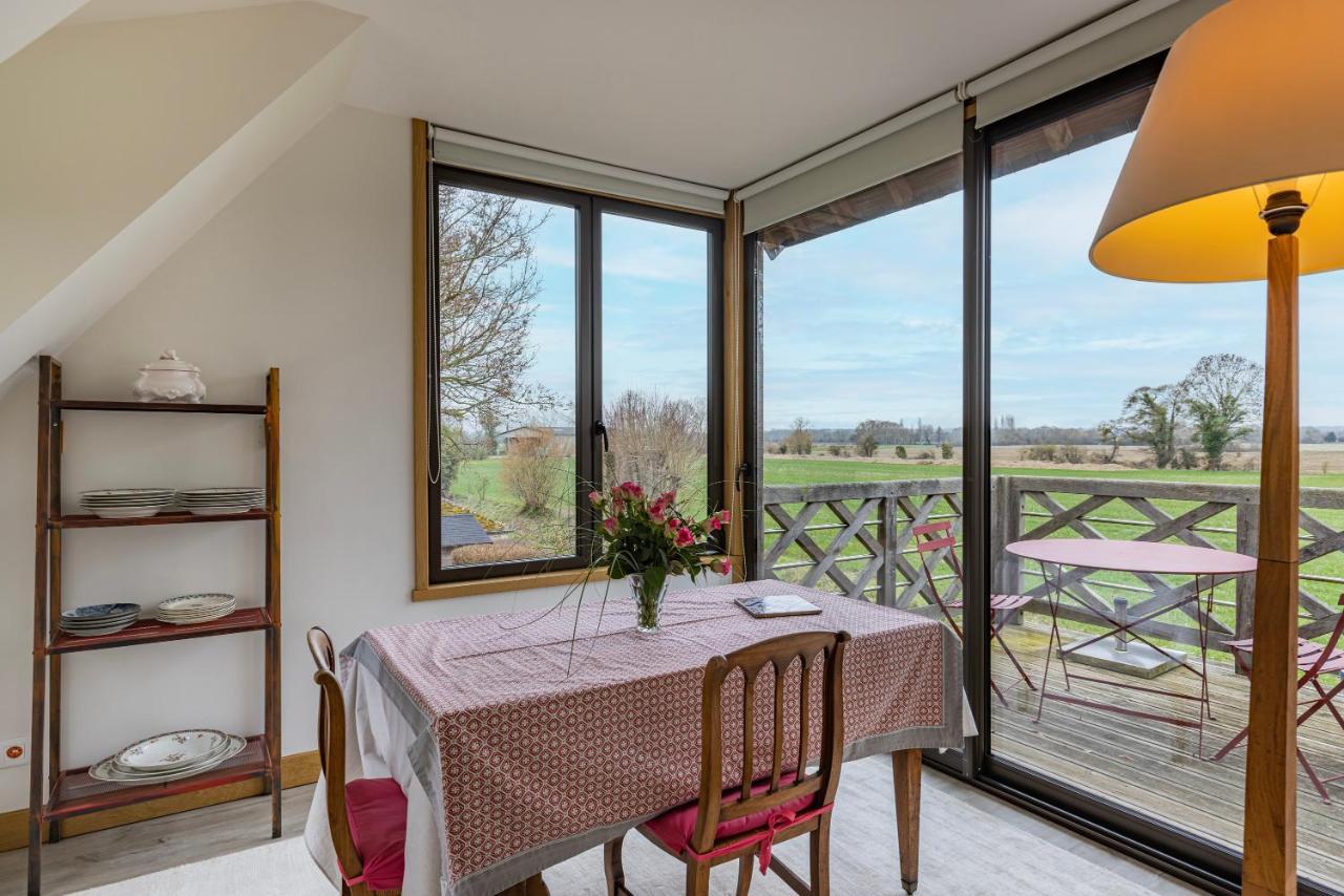 Charmante chaumière romantique avec piscine chauffée Bieville-en-Auge Extérieur photo