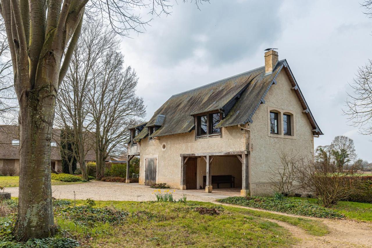 Charmante chaumière romantique avec piscine chauffée Bieville-en-Auge Extérieur photo